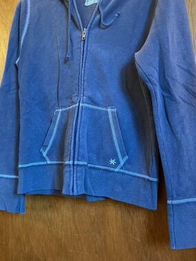 Blue Zip-Up Hoodie Jacket